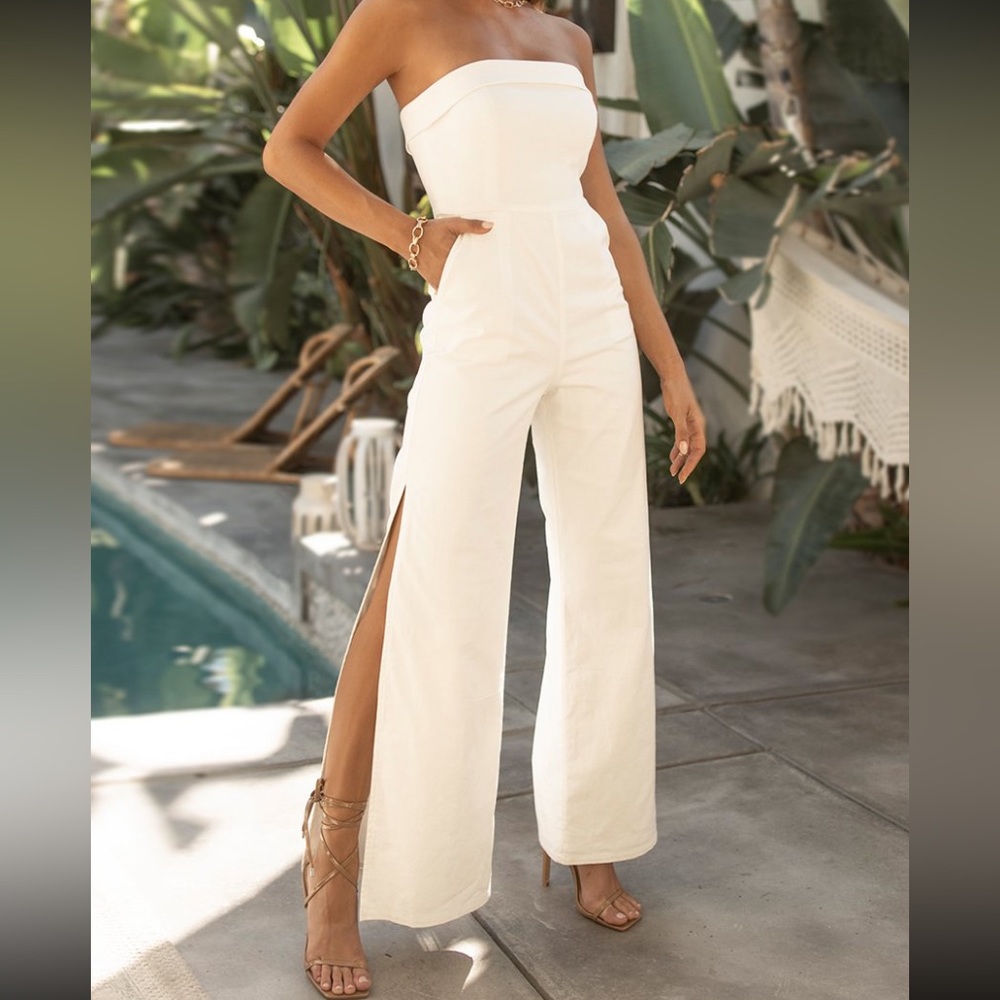 Jaus Tara White Jumpsuit - NWT